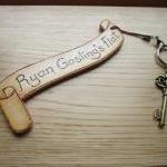 Handcrafted Personalised Wooden Key Ring
