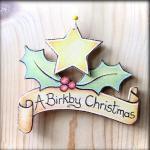 Wooden Personalised Christmas Scroll - Pyrographed