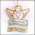 Sweet Cherub - Wooden Delight - Personalised With..