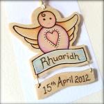 Sweet Cherub - Wooden Delight - Personalised With..